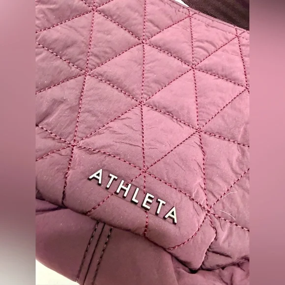 Athleta All About Quilted Berry Crossbody Bag - Picture 2 of 4